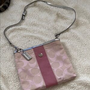 Coach Pink and Silver Women's Bag